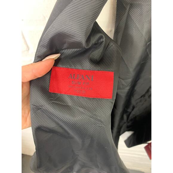 Alfani Men's Slim-Fit Stretch Tuxedo Vest Performance Black Size Medium NWT - Picture 3 of 6